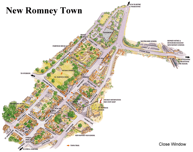New_Romney_Town_map