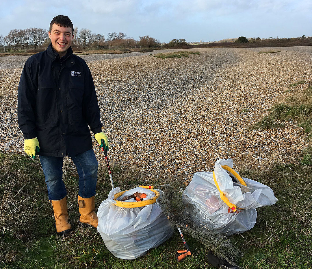 Volunteer litter picking